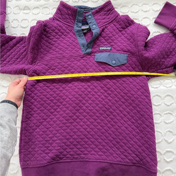 Patagonia Women’s Quilted Snap-T Pullover - Geo Purple with Slate Trim, Small - Picture 4 of 7